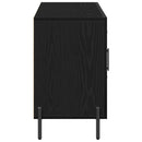 vidaXL Széf fiókkal Fekete tölgy 100 x 36 x 60 cm Faanyag