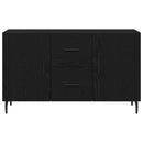 vidaXL Széf fiókkal Musta tammi 100 x 36 x 60 cm Faanyag