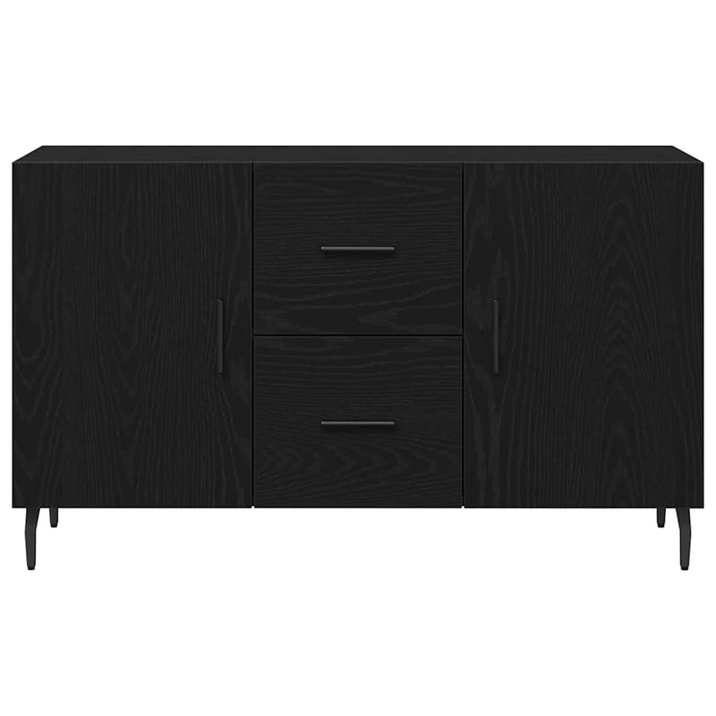vidaXL Széf fiókkal Musta tammi 100 x 36 x 60 cm Faanyag