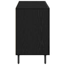 vidaXL Széf fiókkal Fekete tölgy 100 x 36 x 60 cm Faanyag