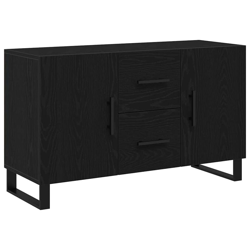 vidaXL Széf fiókkal Musta tammi 100 x 36 x 60 cm Faanyag