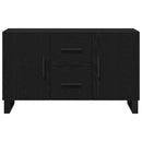 vidaXL Széf fiókkal Musta tammi 100 x 36 x 60 cm Faanyag