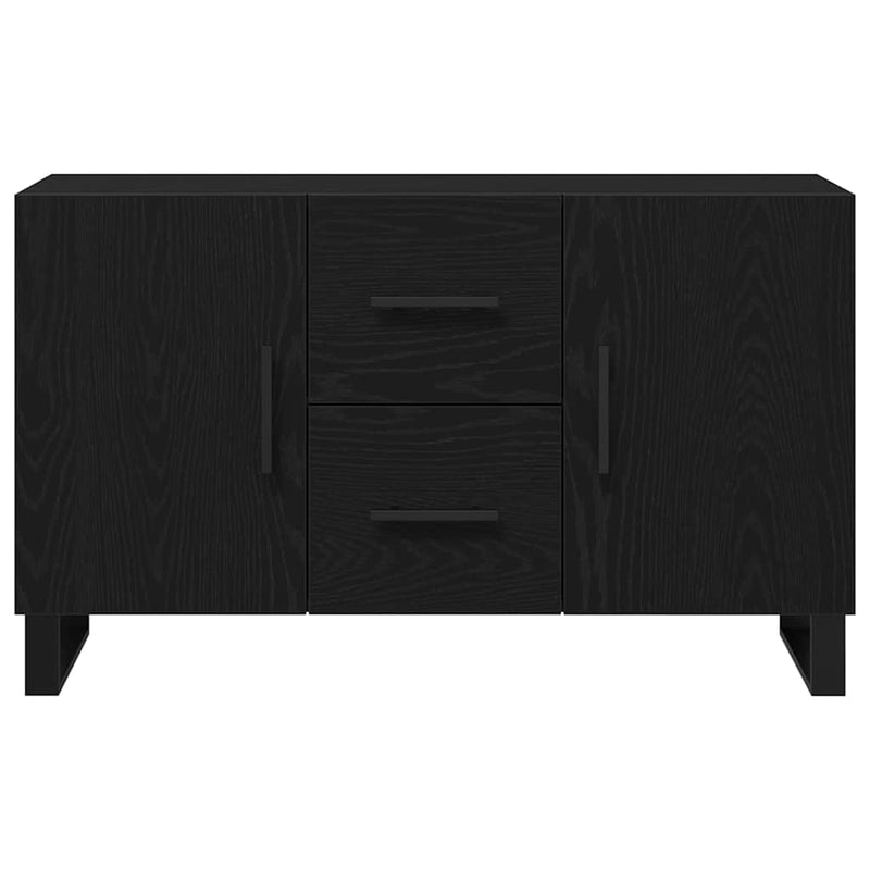 vidaXL Széf fiókkal Musta tammi 100 x 36 x 60 cm Faanyag