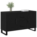 vidaXL Széf fiókkal Fekete tölgy 100 x 36 x 60 cm Faanyag