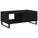 vidaXL Dohányzóasztal fiókkal Fekete tölgy 90 x 50 x 36,5 cm Faanyag