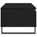 vidaXL Dohányzóasztal fiókkal Fekete tölgy 90 x 50 x 36,5 cm Faanyag