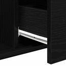 vidaXL Dohányzóasztal fiókkal Fekete tölgy 90 x 50 x 36.5 cm Faanyag