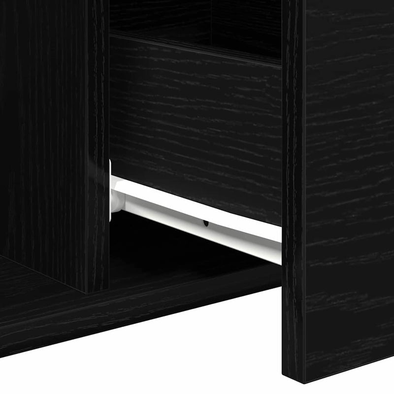 vidaXL Dohányzóasztal Musta tammi 90 x 50 x 36.5 cm Faanyag