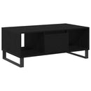 vidaXL Dohányzóasztal Fekete tölgy 90 x 50 x 36.5 cm Szerelt Fa