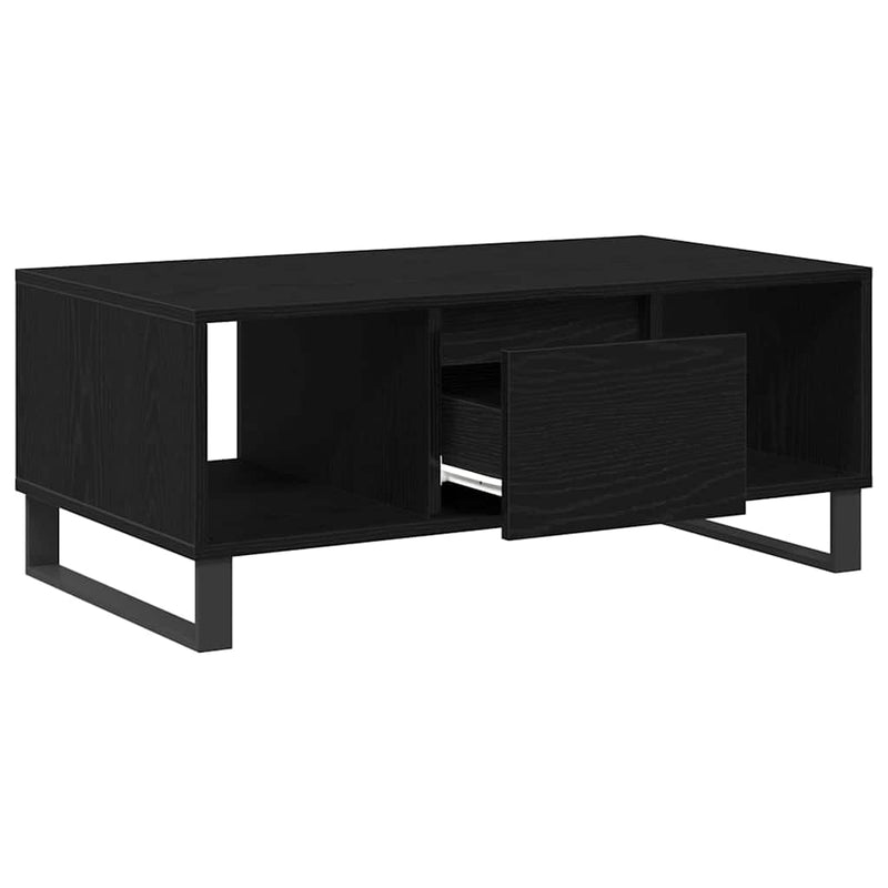 vidaXL Dohányzóasztal Musta tammi 90 x 50 x 36.5 cm Faanyag