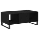 vidaXL Dohányzóasztal Fekete tölgy 90 x 50 x 36.5 cm Szerelt Fa