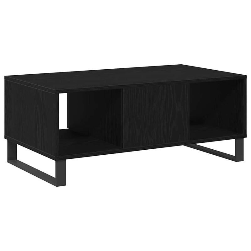 vidaXL Dohányzóasztal Musta tammi 90 x 50 x 36.5 cm Faanyag