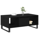 vidaXL Dohányzóasztal Fekete tölgy 90 x 50 x 36.5 cm Szerelt Fa
