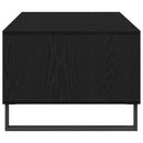 vidaXL Dohányzóasztal Fekete tölgy 90 x 50 x 36.5 cm Szerelt Fa