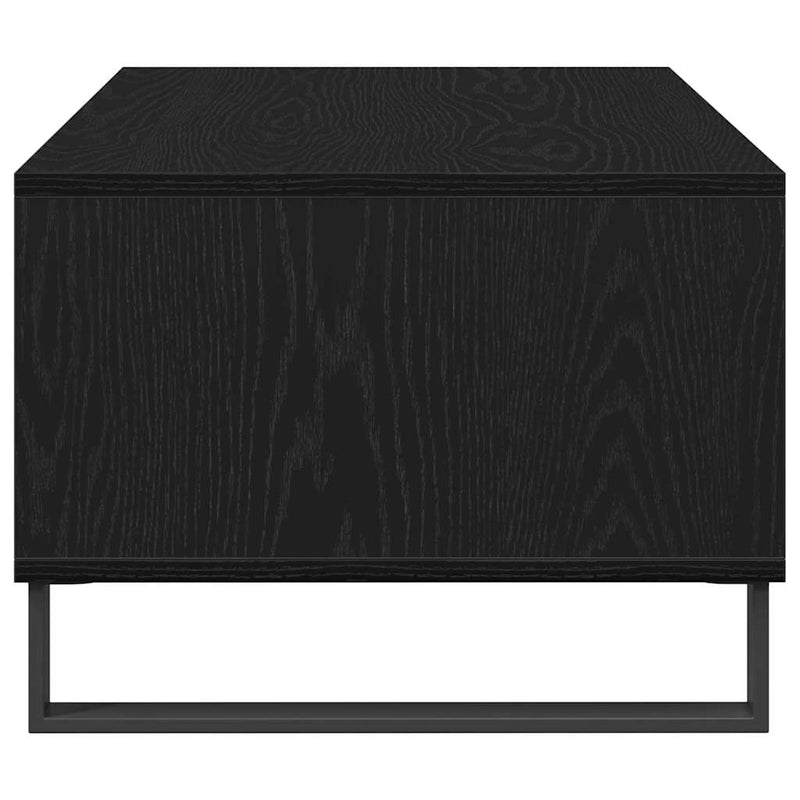 vidaXL Dohányzóasztal Musta tammi 90 x 50 x 36.5 cm Faanyag