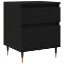 vidaXL Éjjeliszekrény fiókkal Fekete tölgy 40 x 35 x 50 cm Faanyag