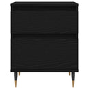 vidaXL Éjjeliszekrény fiókkal Fekete tölgy 40 x 35 x 50 cm Faanyag