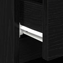 vidaXL Éjjeliszekrény 2 pcs Fekete tölgy 40 x 35 x 50 cm Faanyag