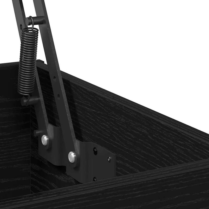 vidaXL Dohányzóasztal Fekete tölgy 90 x 44,5 x 45 cm Faanyag