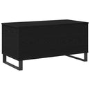 vidaXL Dohányzóasztal Fekete tölgy 90 x 44,5 x 45 cm Faanyag
