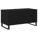 vidaXL Dohányzóasztal Fekete tölgy 90 x 44,5 x 45 cm Faanyag