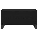 vidaXL Dohányzóasztal Fekete tölgy 90 x 44,5 x 45 cm Faanyag