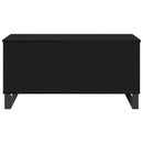 vidaXL Dohányzóasztal Fekete tölgy 90 x 44,5 x 45 cm Faanyag