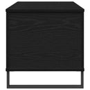 vidaXL Dohányzóasztal Fekete tölgy 90 x 44,5 x 45 cm Faanyag