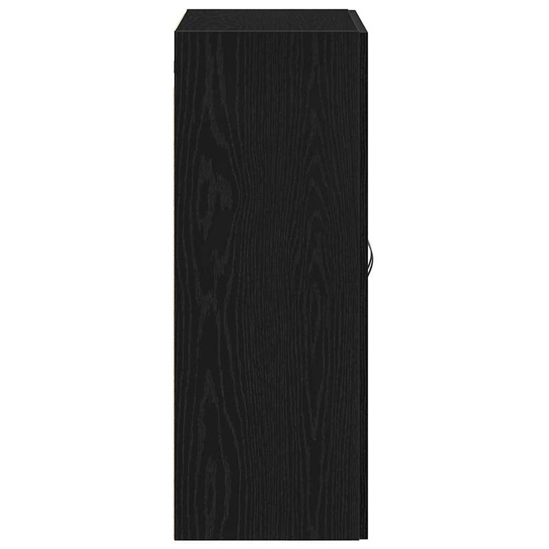 vidaXL Fali szekrény Musta tammi 69.5 x 34 x 180 cm Faanyag