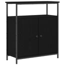 vidaXL Széf Fekete tölgy 70 x 30 x 80 cm Faanyag