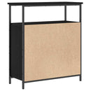 vidaXL Széf Musta tammi 70 x 30 x 80 cm Faanyag