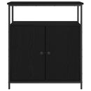 vidaXL Széf Musta tammi 70 x 30 x 80 cm Faanyag