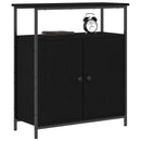 vidaXL Széf Fekete tölgy 70 x 30 x 80 cm Faanyag