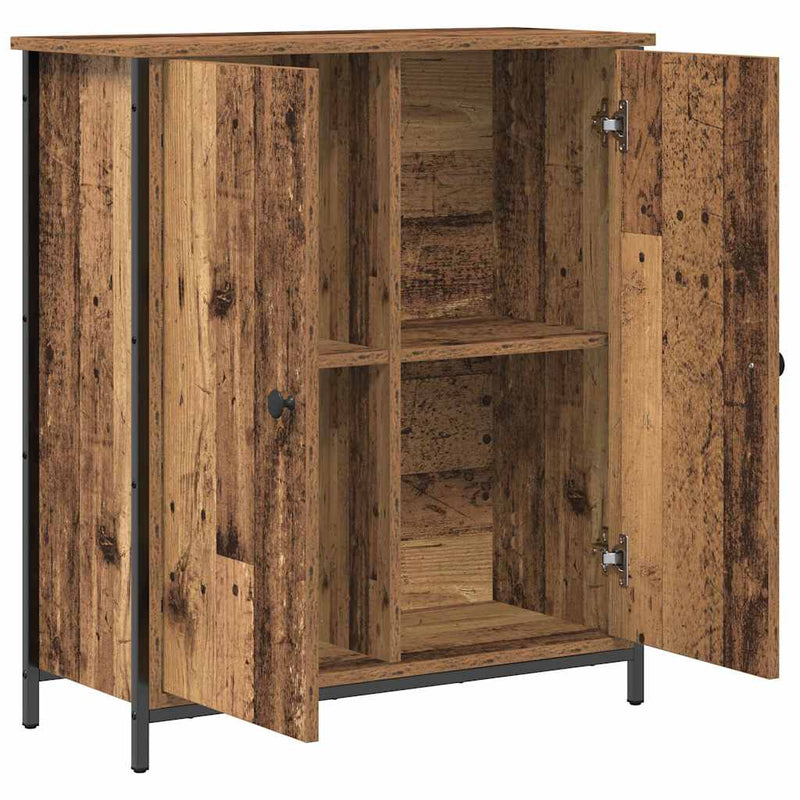 vidaXL Széf Régi fa 70 x 30 x 80 cm Faanyag