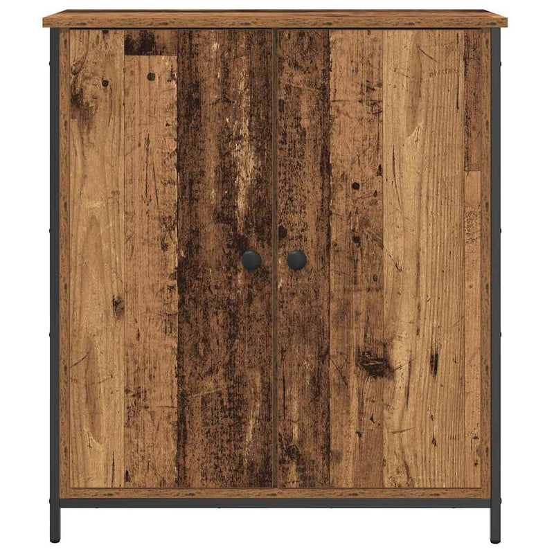 vidaXL Széf Régi fa 70 x 30 x 80 cm Faanyag