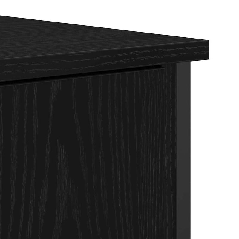 vidaXL Széf Musta tammi 70 x 30 x 80 cm Faanyag