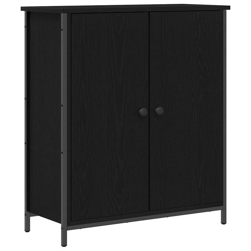 vidaXL Széf Musta tammi 70 x 30 x 80 cm Faanyag