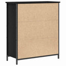 vidaXL Széf Fekete tölgy 70 x 30 x 80 cm Faanyag