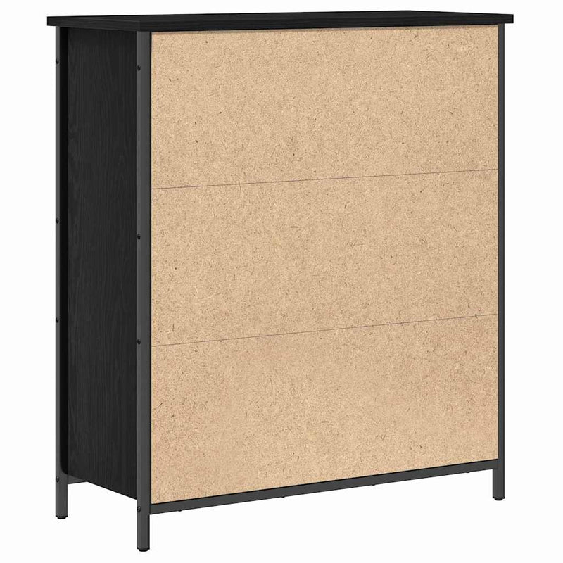vidaXL Széf Musta tammi 70 x 30 x 80 cm Faanyag