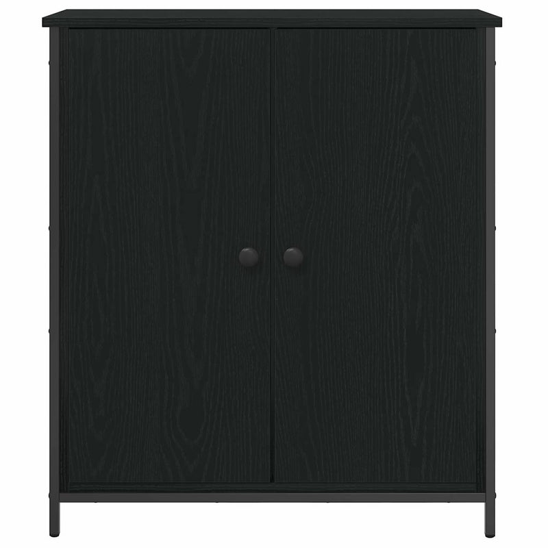 vidaXL Széf Musta tammi 70 x 30 x 80 cm Faanyag
