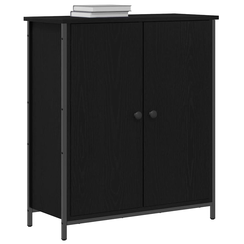 vidaXL Széf Musta tammi 70 x 30 x 80 cm Faanyag