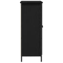 vidaXL Széf Fekete tölgy 70 x 30 x 80 cm Faanyag