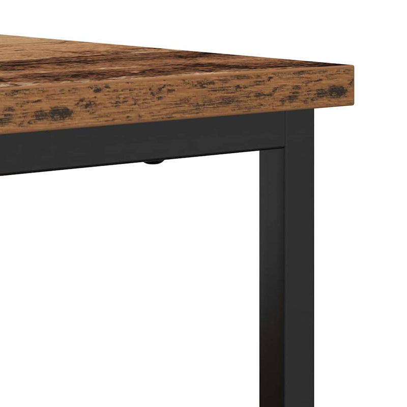 vidaXL Old fa oldalszekrény 100x35x80 cm Műgyanta és Acél