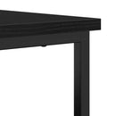 vidaXL Széf Fekete tölgy 100 x 35 x 80 cm Faanyag