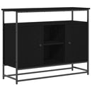 vidaXL Széf Musta tammi 100 x 35 x 80 cm Faanyag