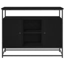 vidaXL Széf Fekete tölgy 100 x 35 x 80 cm Faanyag