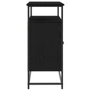 vidaXL Széf Musta tammi 100 x 35 x 80 cm Faanyag