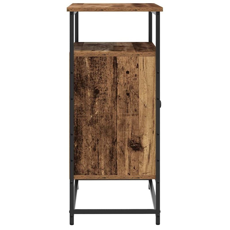 vidaXL Old Wood oldalbord 69x35x80 cm Mérnöki Fa és Acél