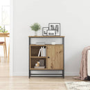 vidaXL Széf kézműves tölgy 69 x 35 x 80 cm Faanyag