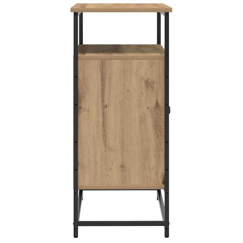 vidaXL Fésülködőasztal Égerfa 69x35x80 cm Műgyanta és Acél